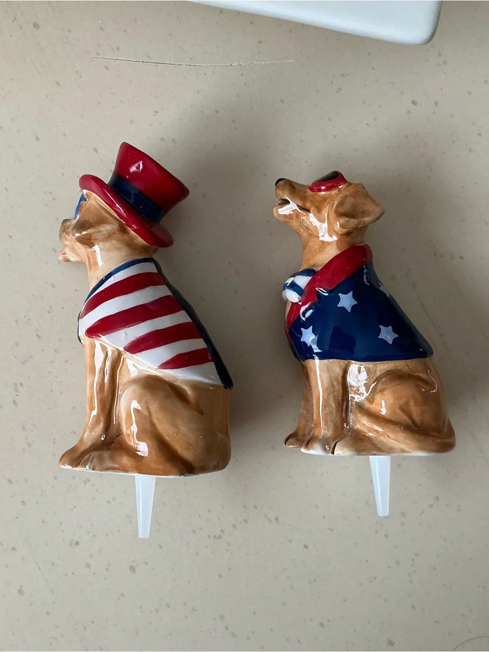Patriotic Puppy Dog With Sunglasses Platter Decoration 🇺🇸